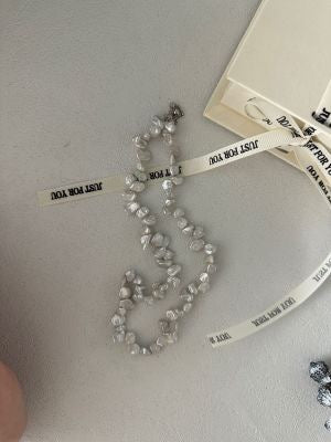 Elderflower Keshi Pearl Necklace