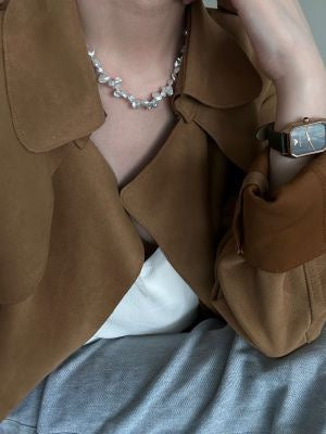 Elderflower Keshi Pearl Necklace