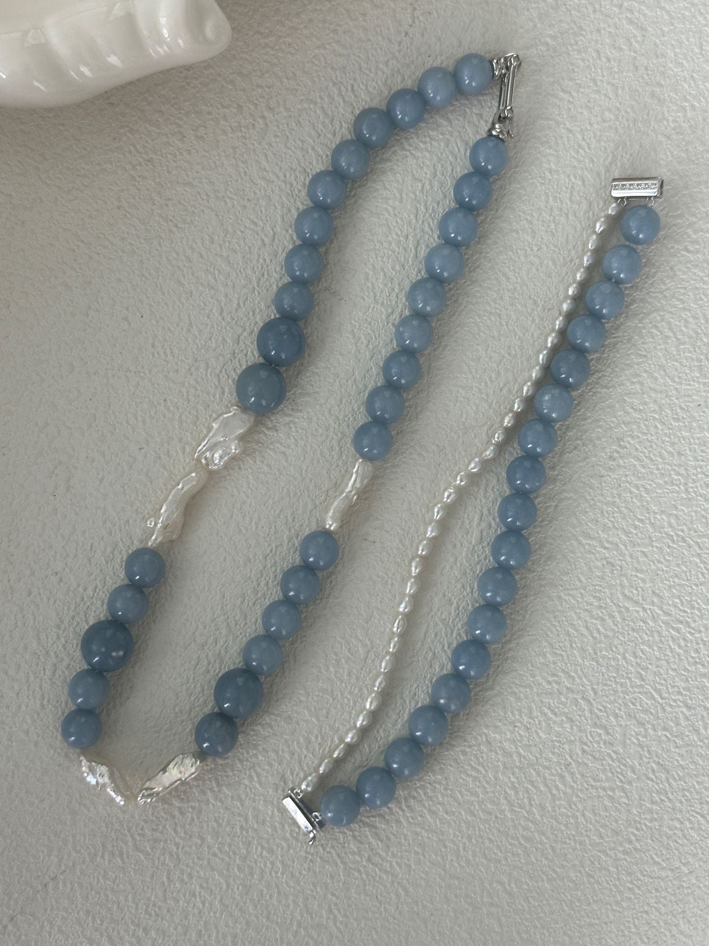 Sommarblå Pearl Necklace