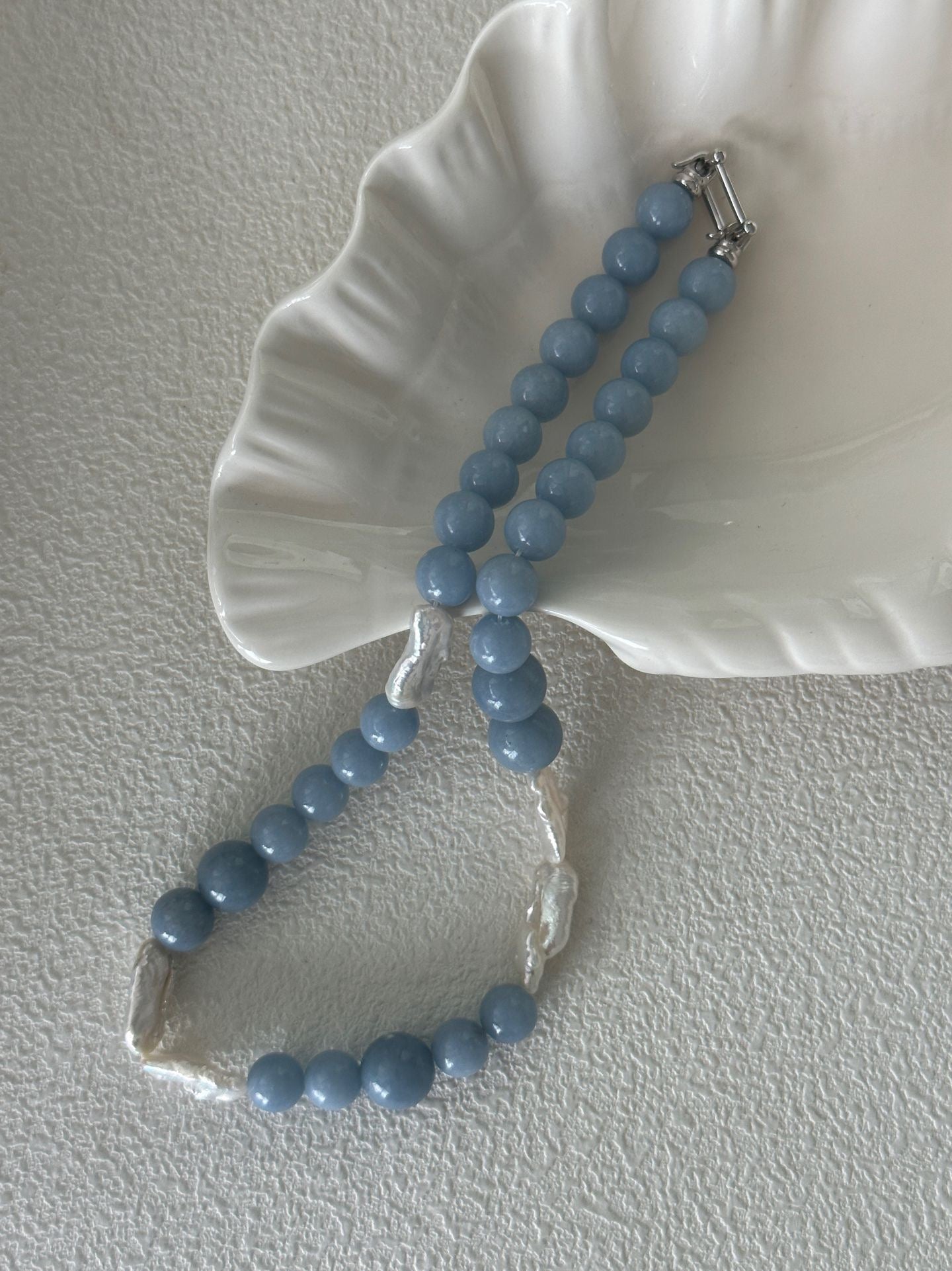 Sommarblå Pearl Necklace