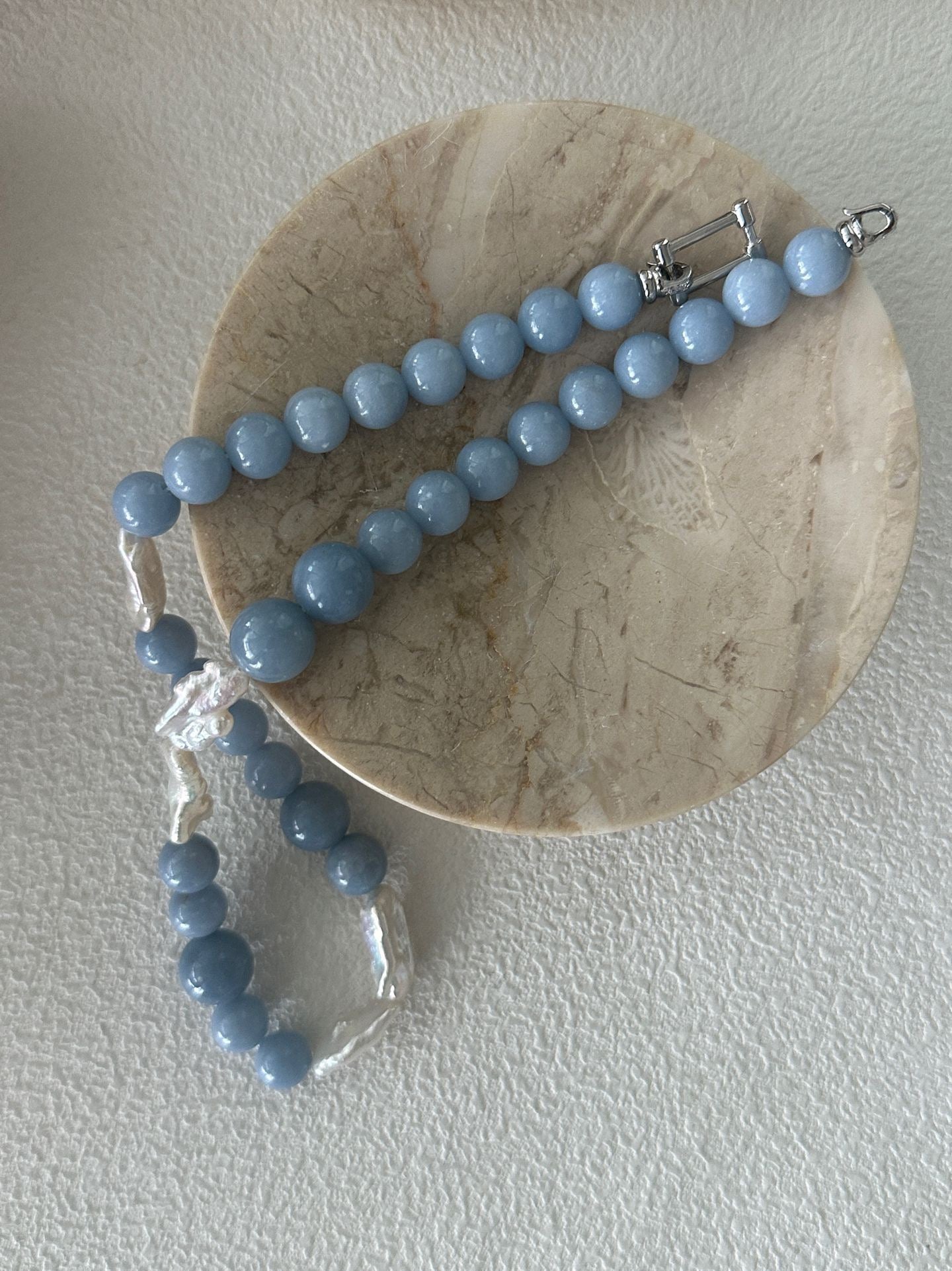 Sommarblå Pearl Necklace