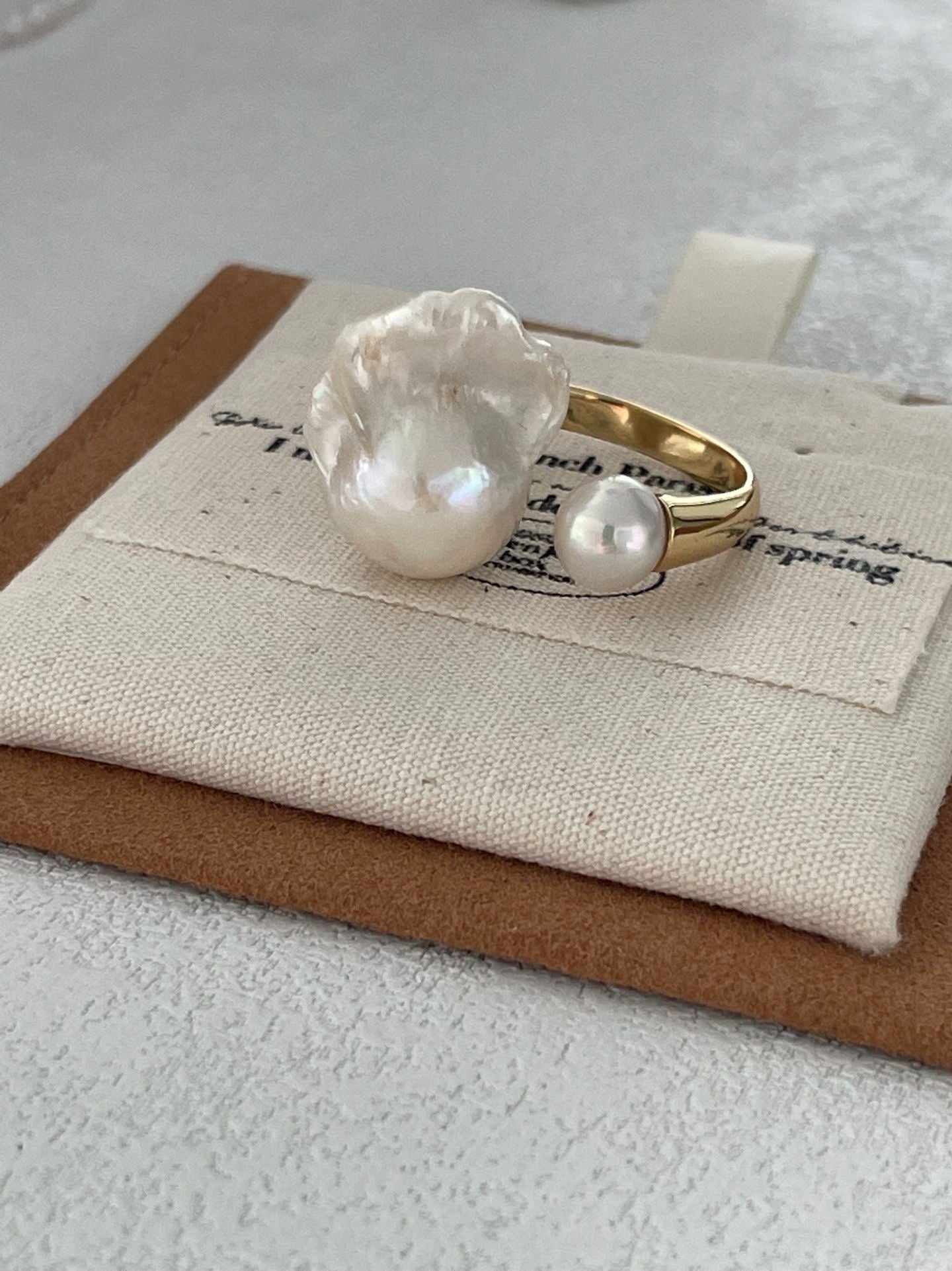 ALBA Baroque Pearl Ring