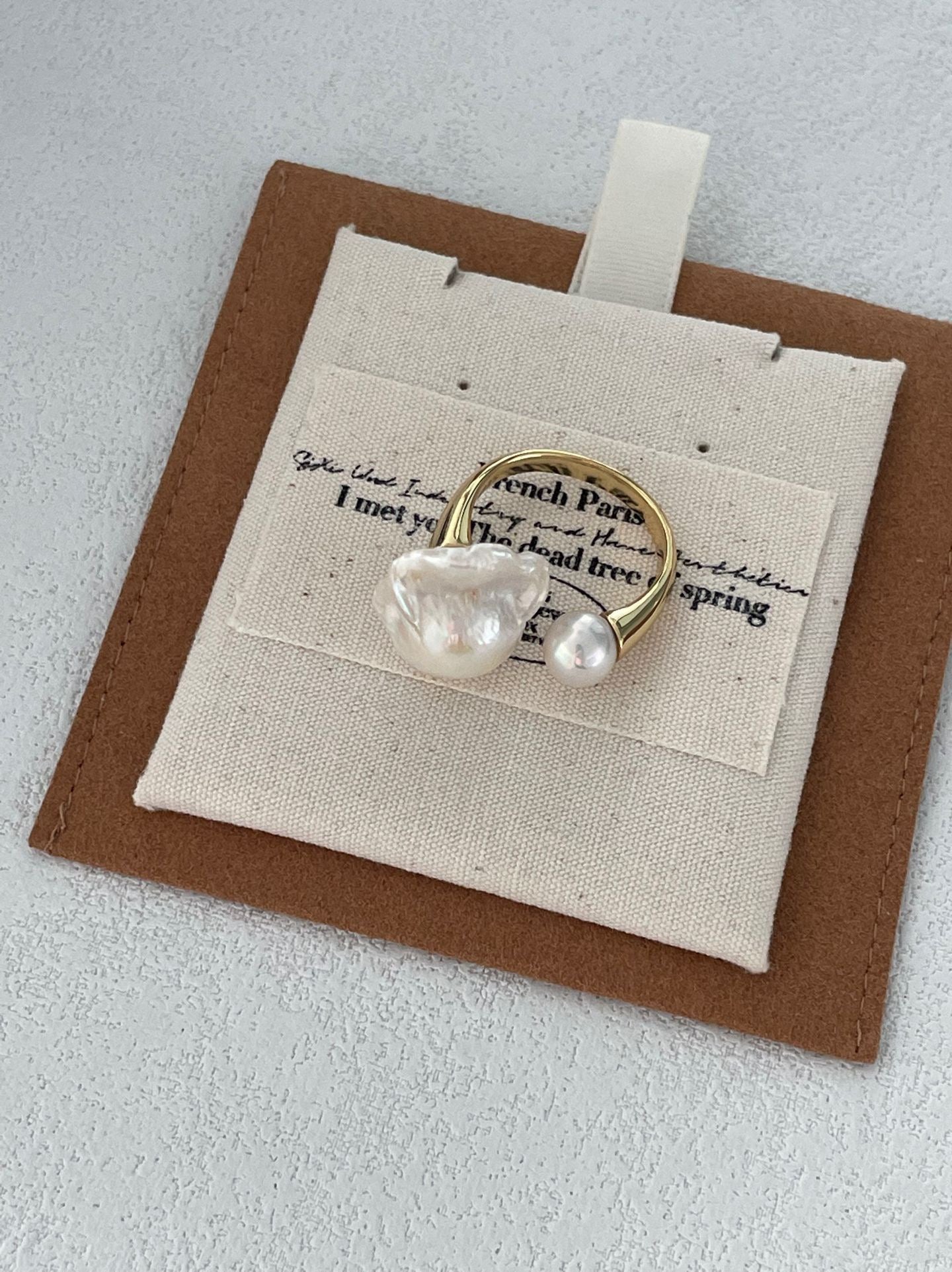 ALBA Baroque Pearl Ring