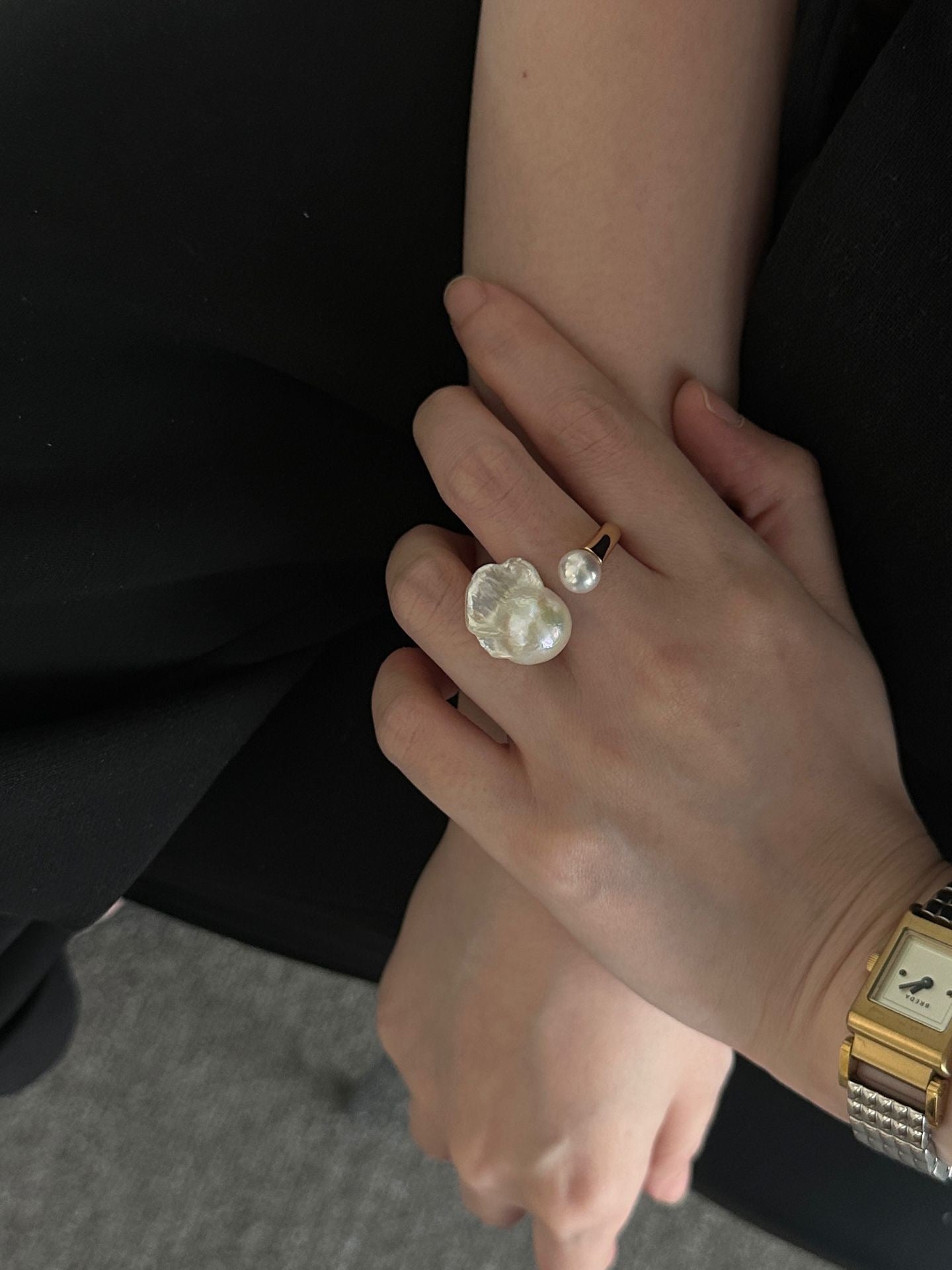 ALBA Baroque Pearl Ring