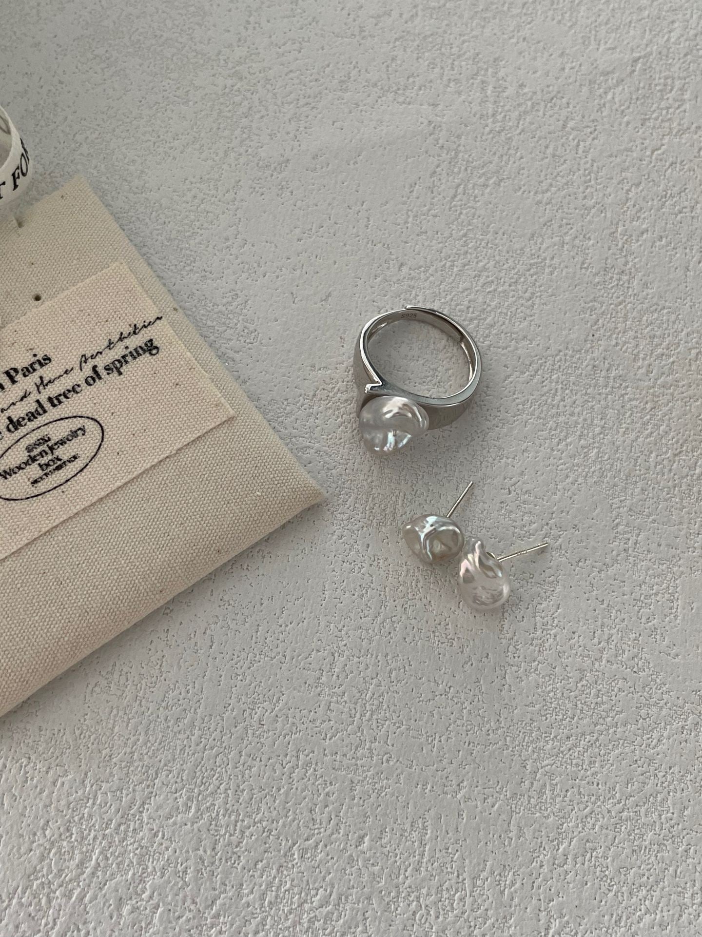 Elderflower Keshi Pearl Ring