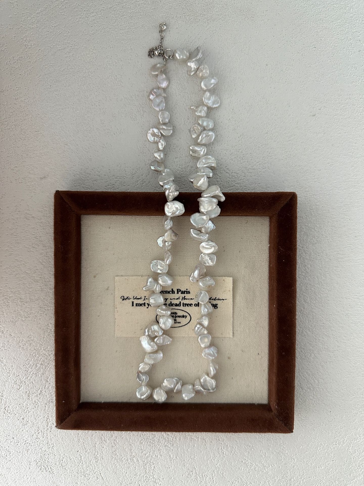 Elderflower Keshi Pearl Necklace