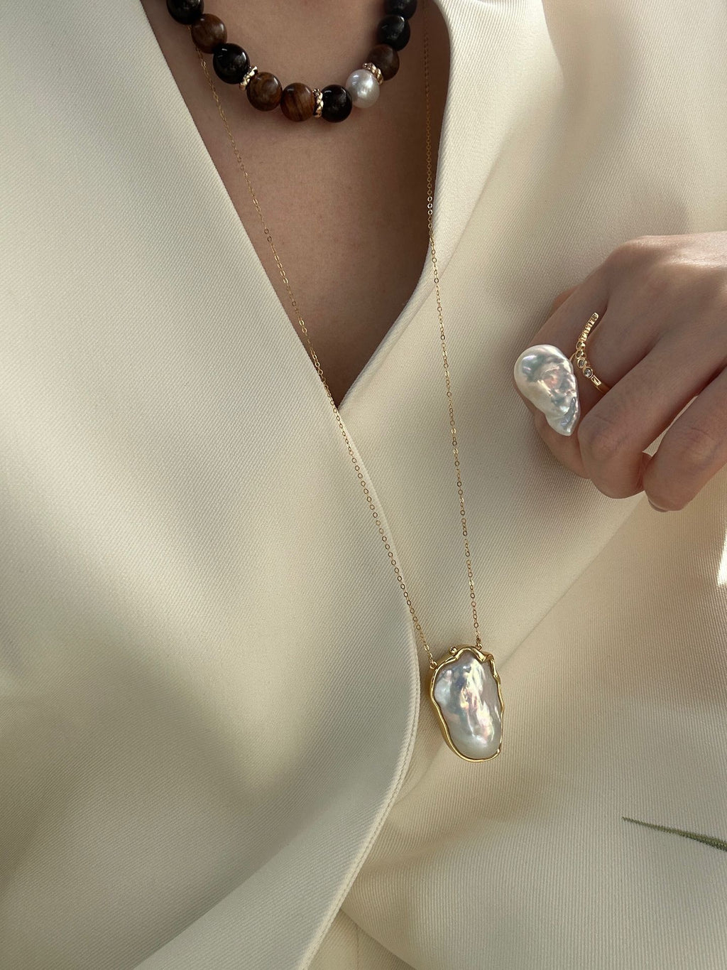 Signature Baroque Sweater Necklace