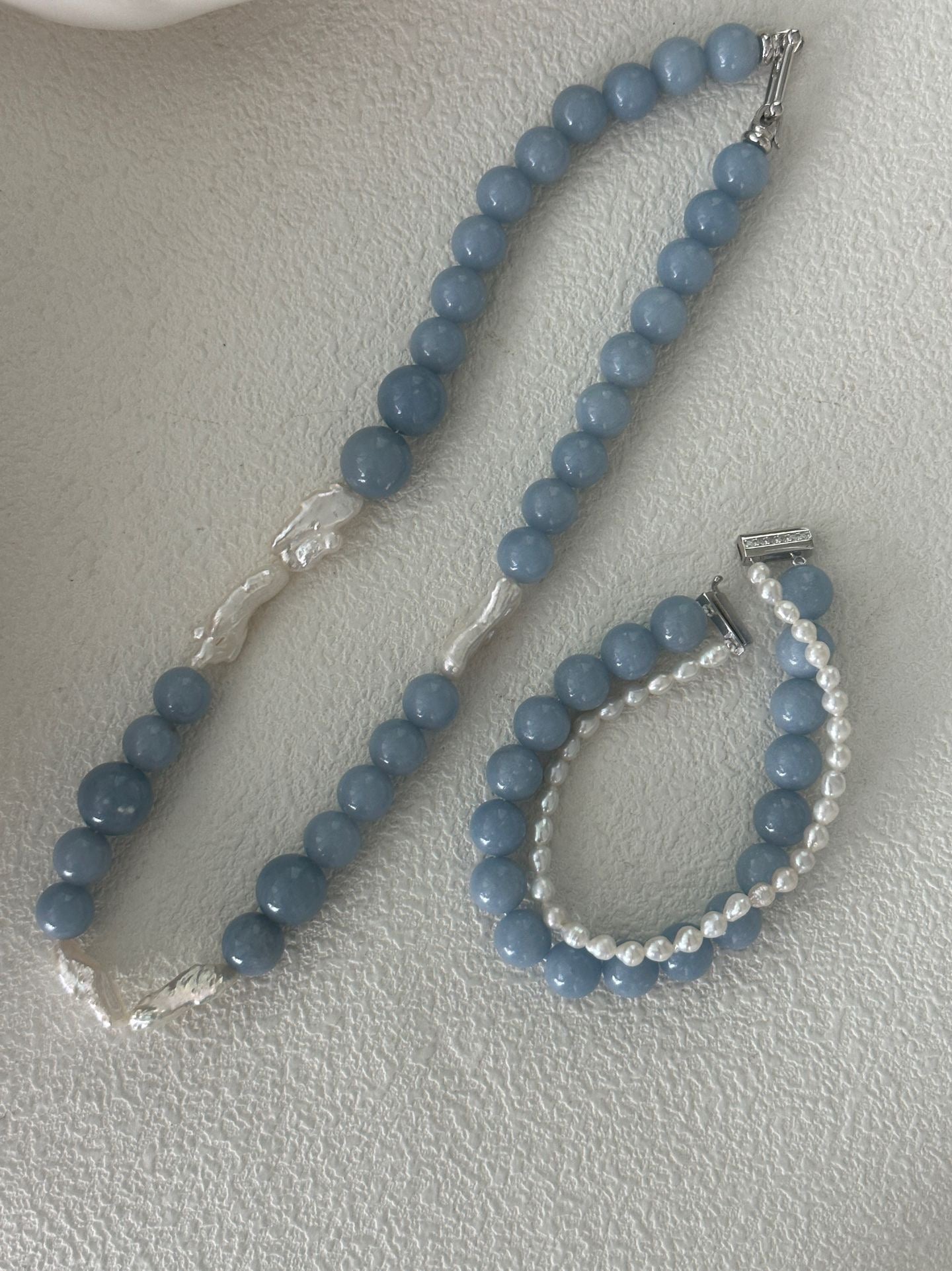 Sommarblå Pearl Bracelet