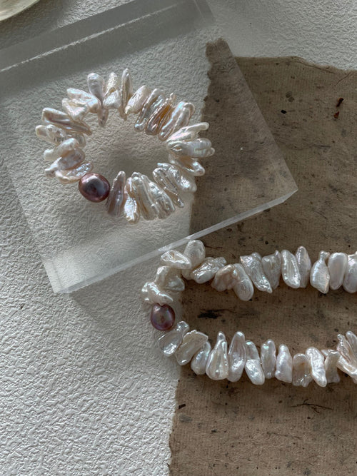 Dusk Baroque Pearl Bracelet